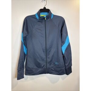 Under Armour Semi-Fitted Gray Full Zip Up Athletic Jacket Women Small